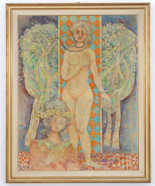 SAKTI BURMAN - Painting "SPRING"