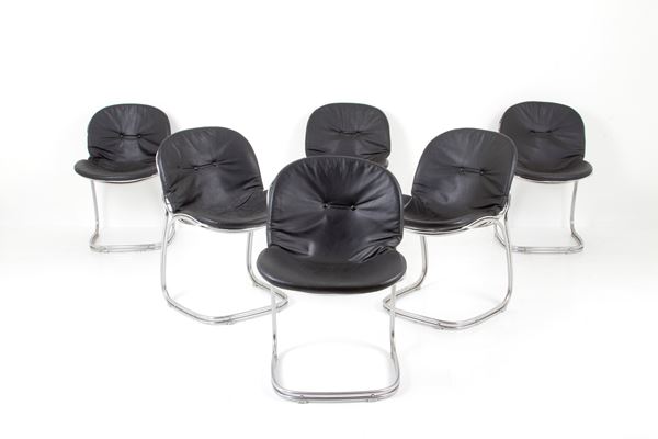 GASTONE RINALDI - Six Sabrina chairs for RIMA