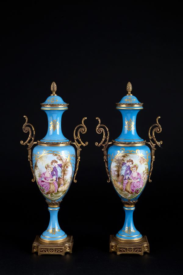 Pair of porcelain vases