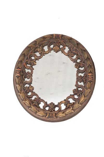 Specchiera Ovale in Legno