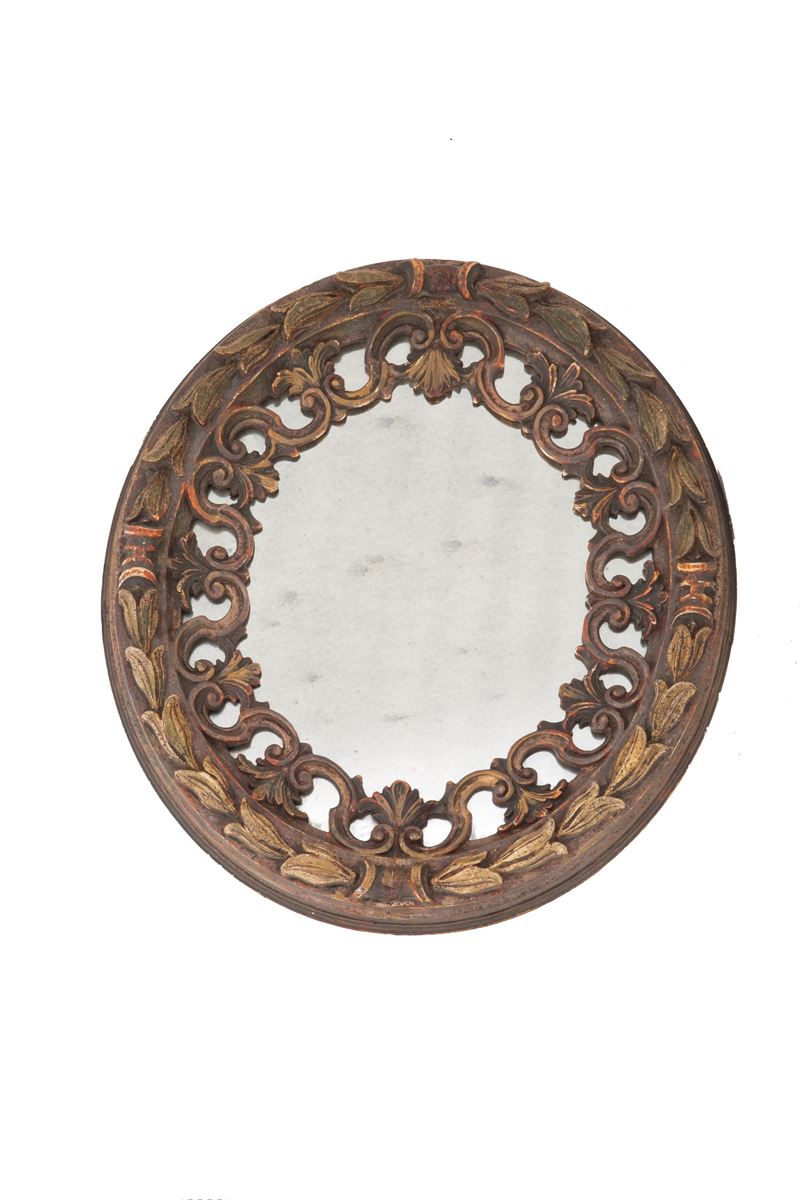 Specchiera Ovale in Legno