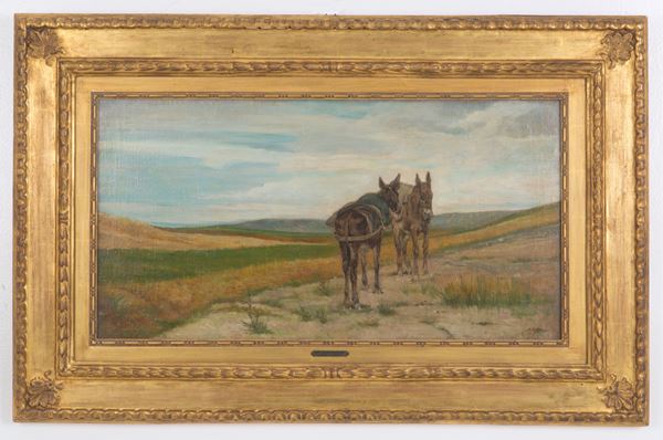 GIOVANNI FATTORI - Painting "THE TWO BROTHERS"