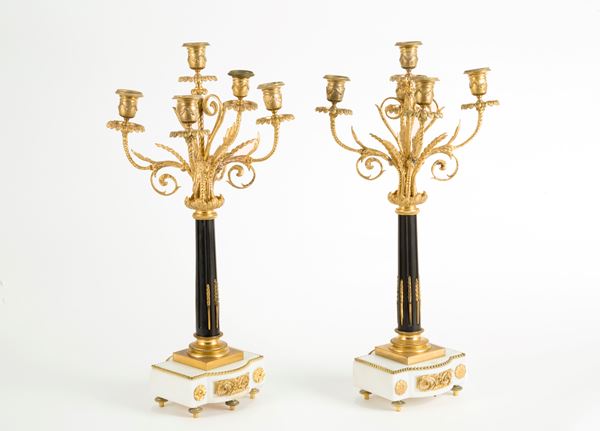 Coppia di candelabri