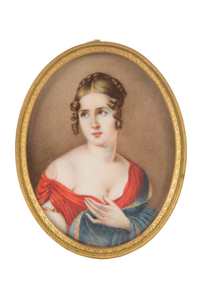 Miniatura Ovale "gentildonna"