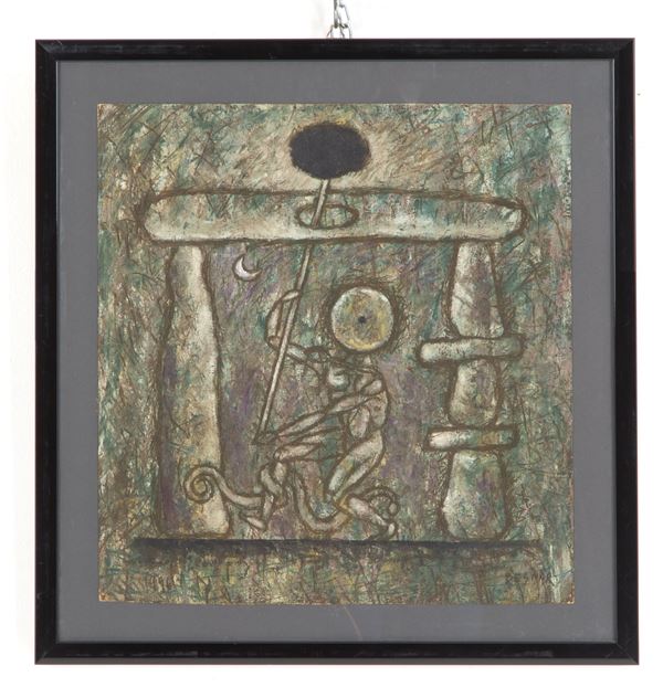 JOEL  BESMAR NIEVES - Mixed media &quot;COMPOSITION&quot;