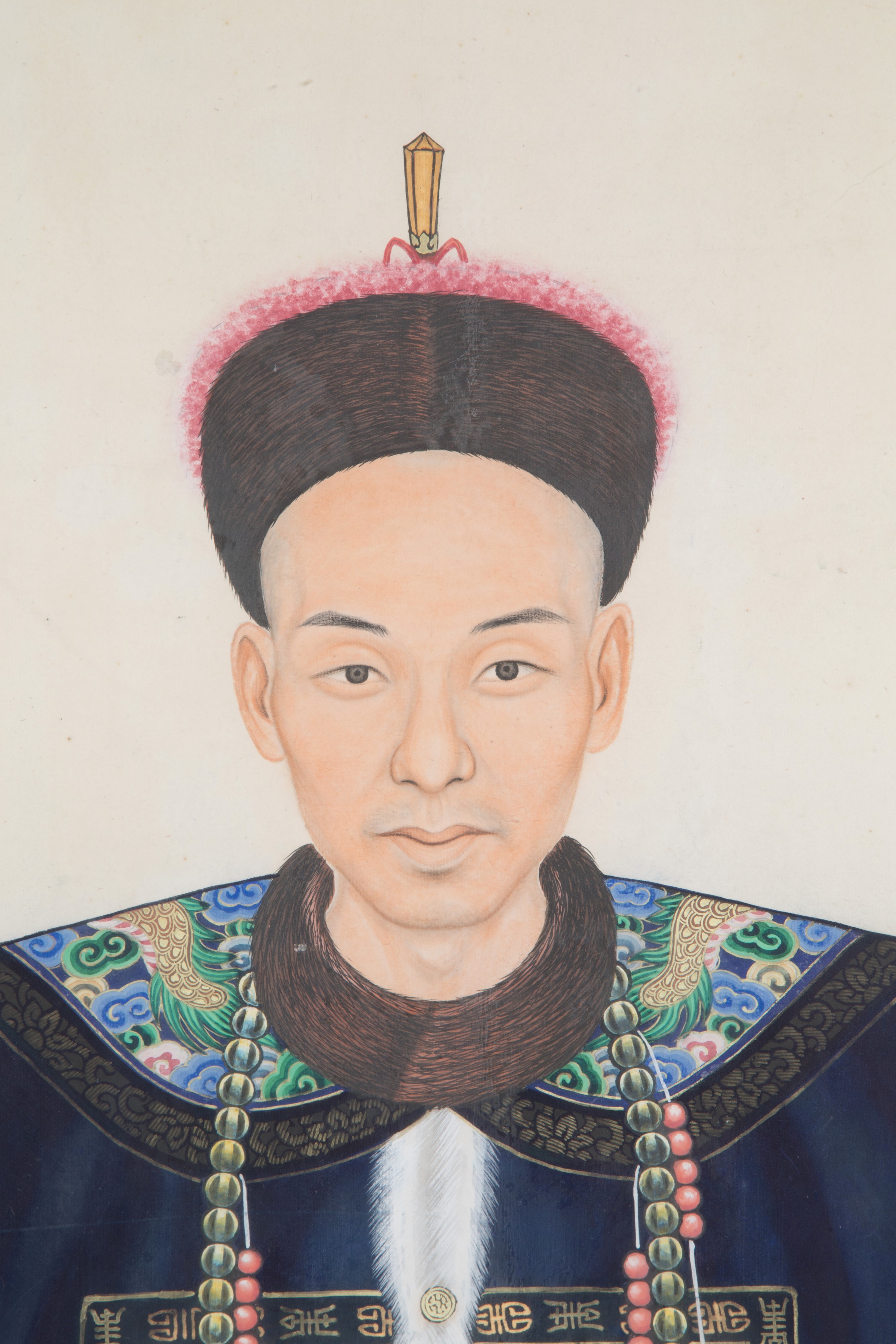 Dipinto su carta di riso "DIGNITARIO"