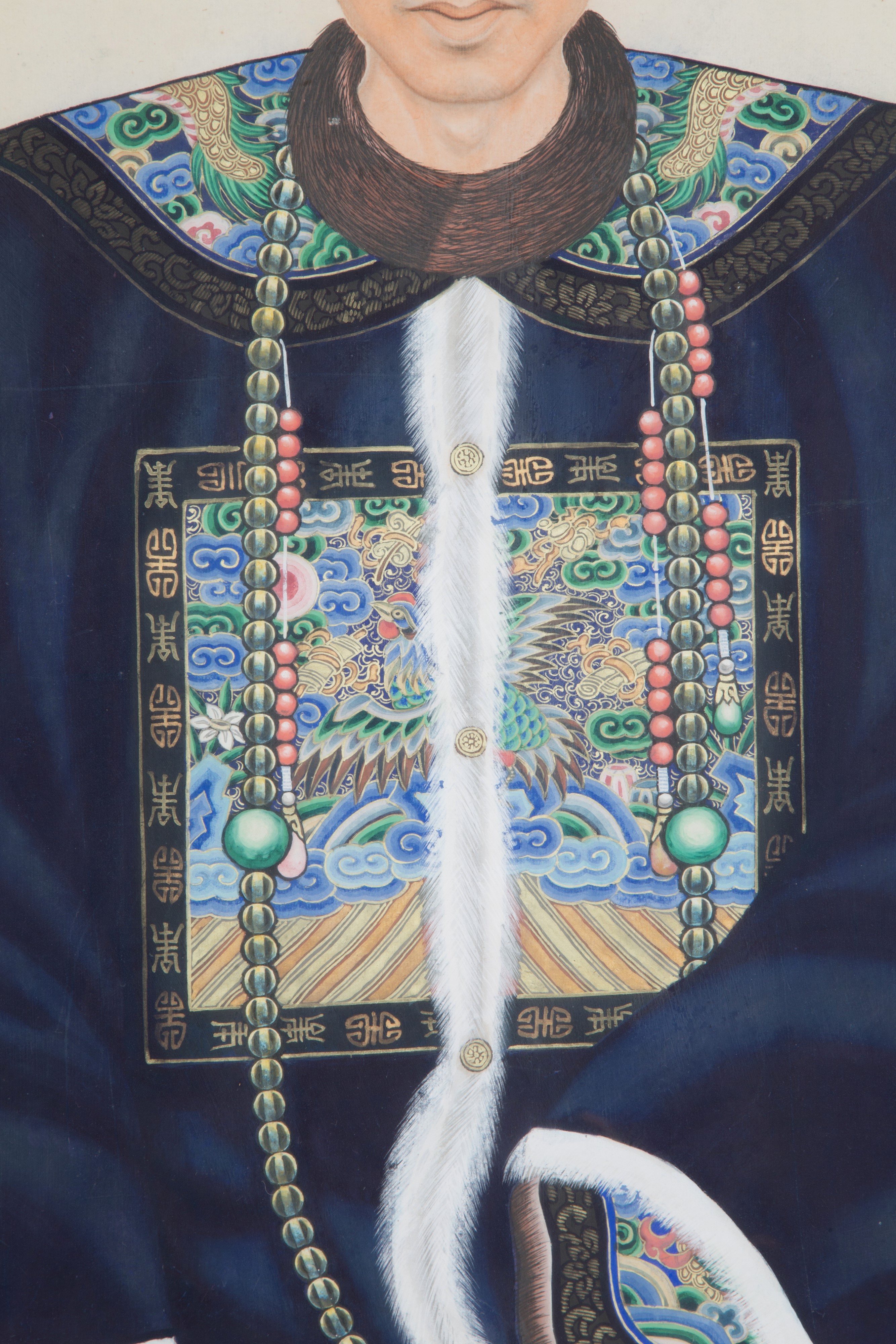 Dipinto su carta di riso "DIGNITARIO"