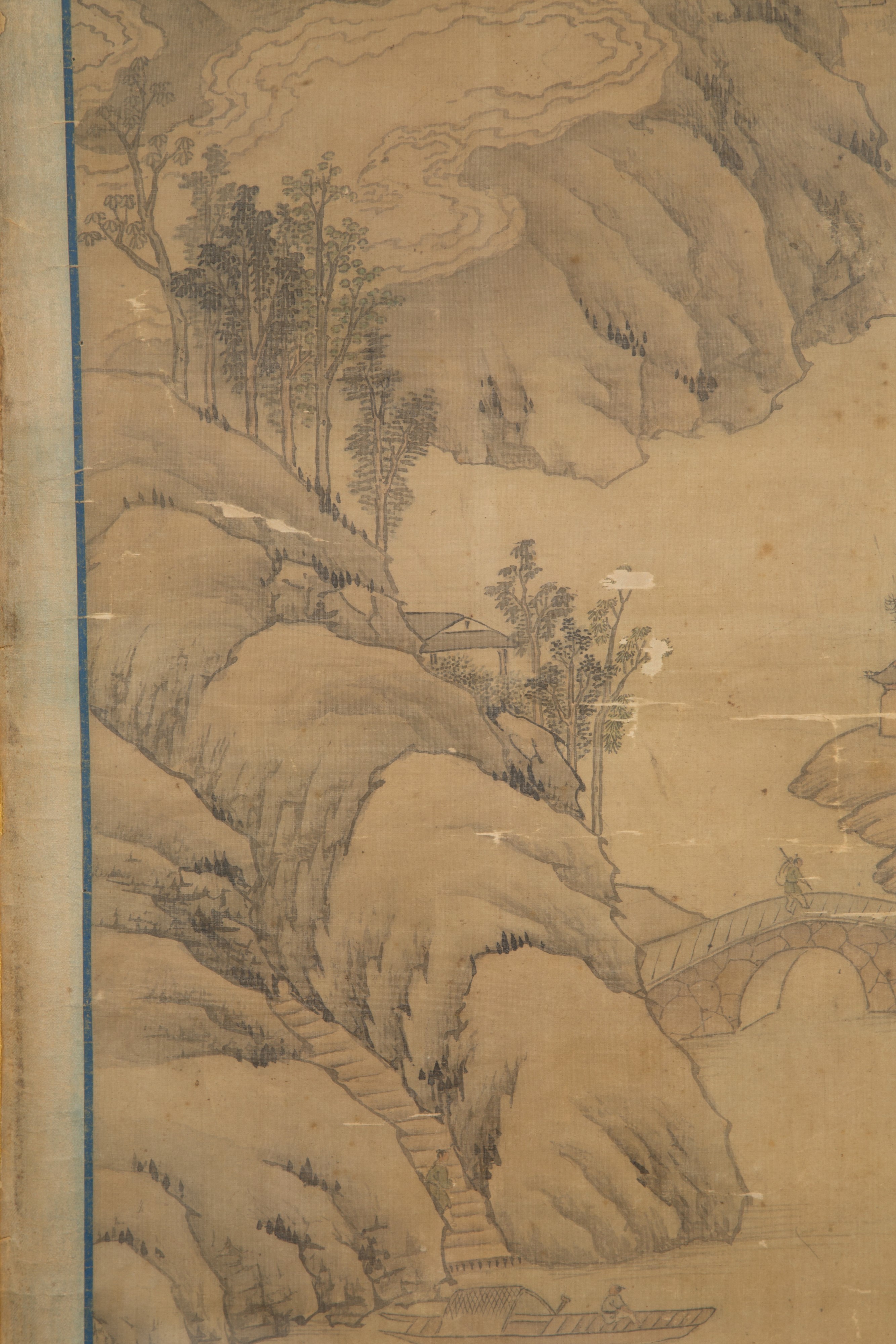Pannello su carta di riso "PAESAGGIO ORIENTALE".