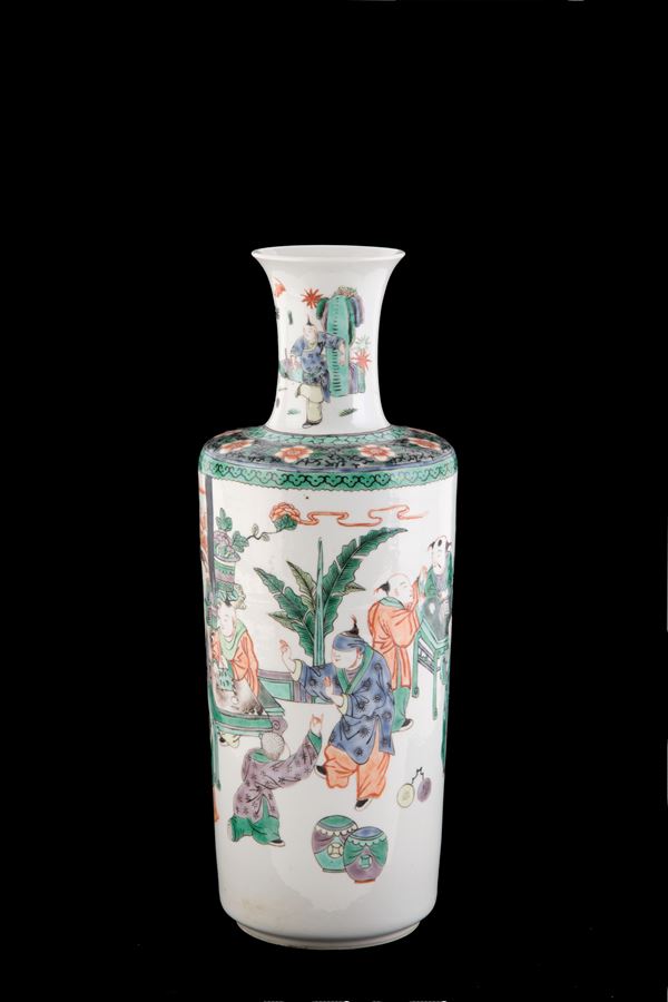 Vaso in porcellana Famiglia Verde