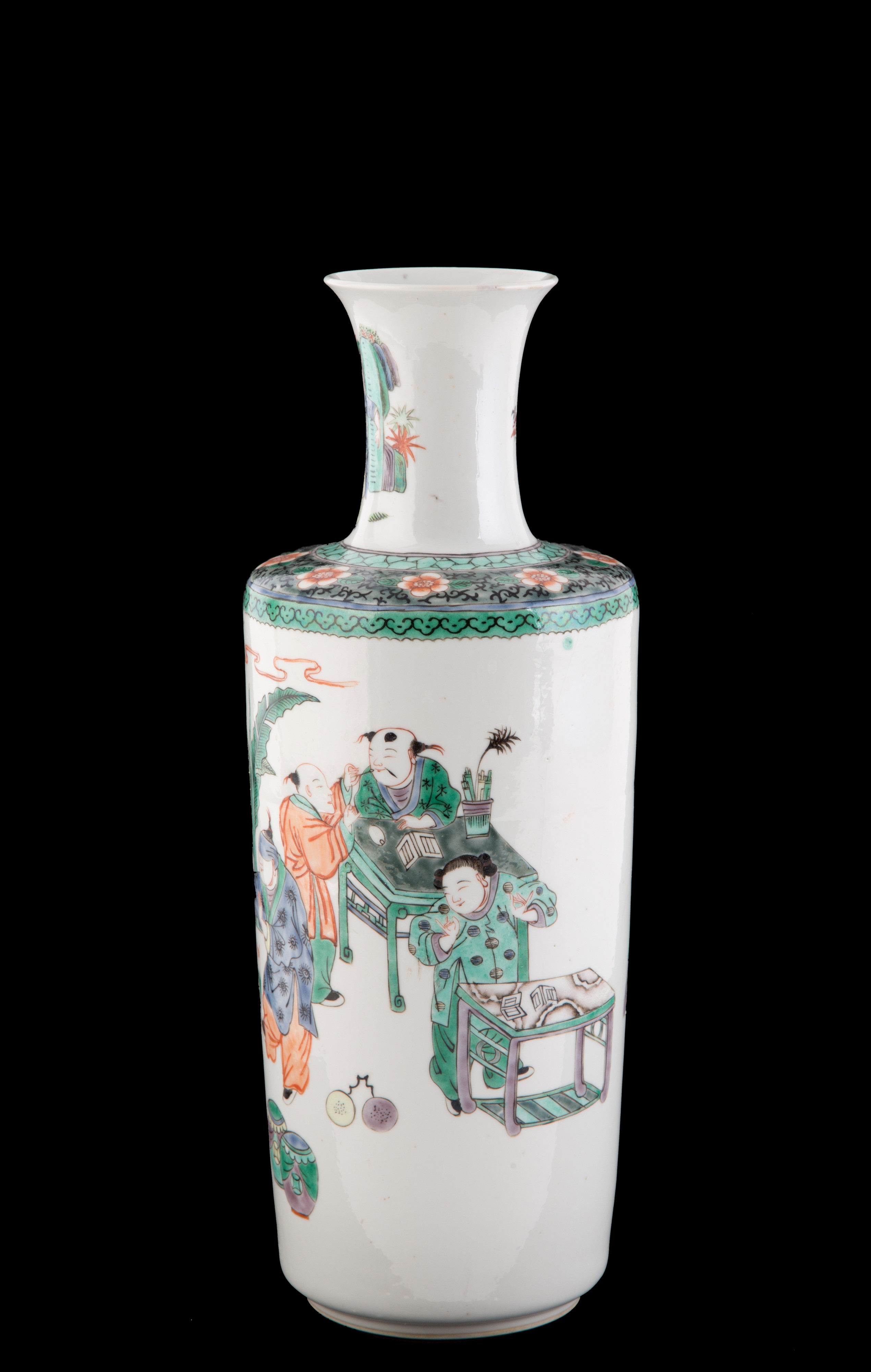 Vaso in porcellana Famiglia Verde