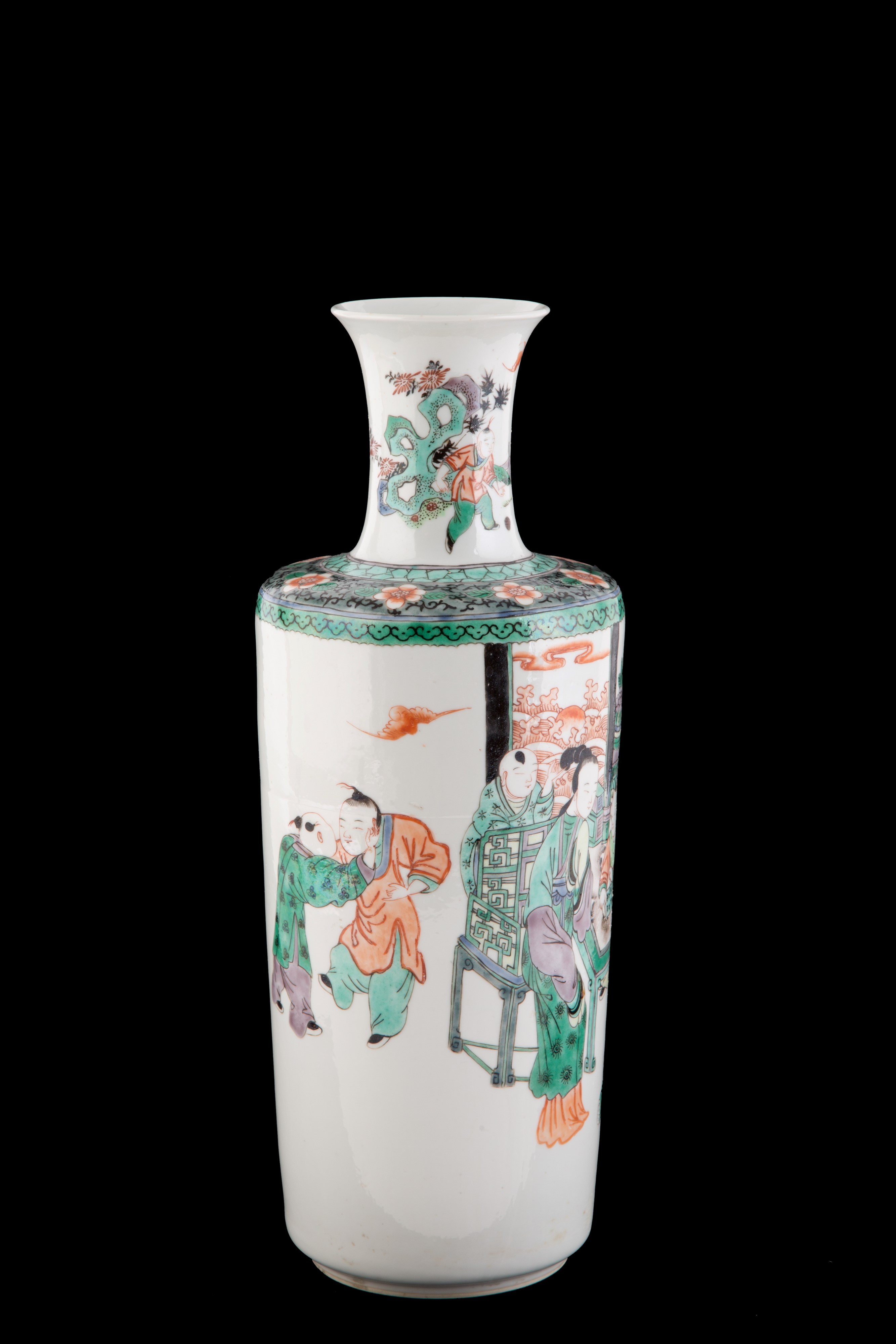 Vaso in porcellana Famiglia Verde