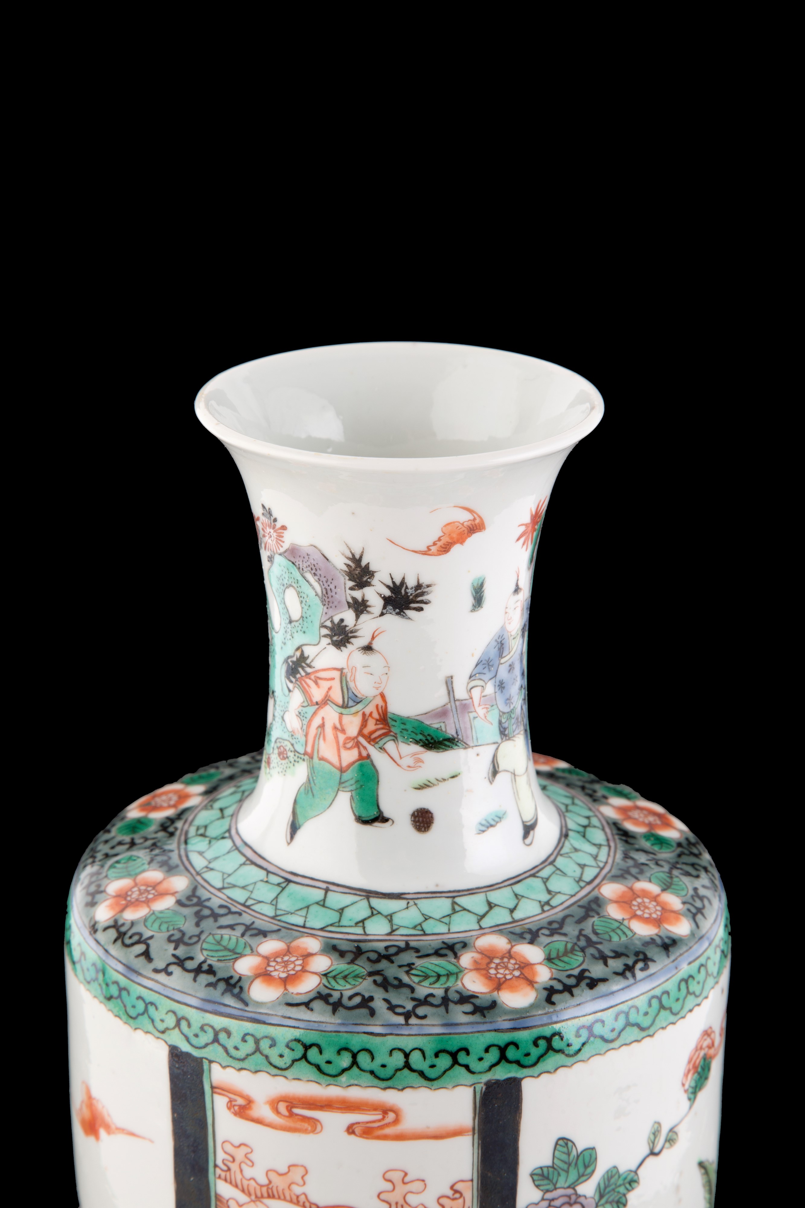 Vaso in porcellana Famiglia Verde