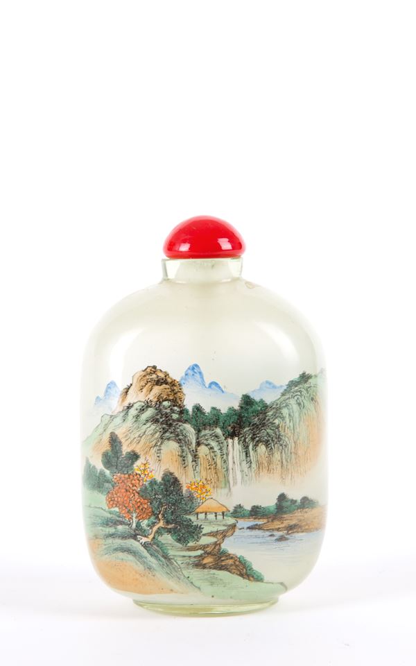 Snuff bottle in vetro