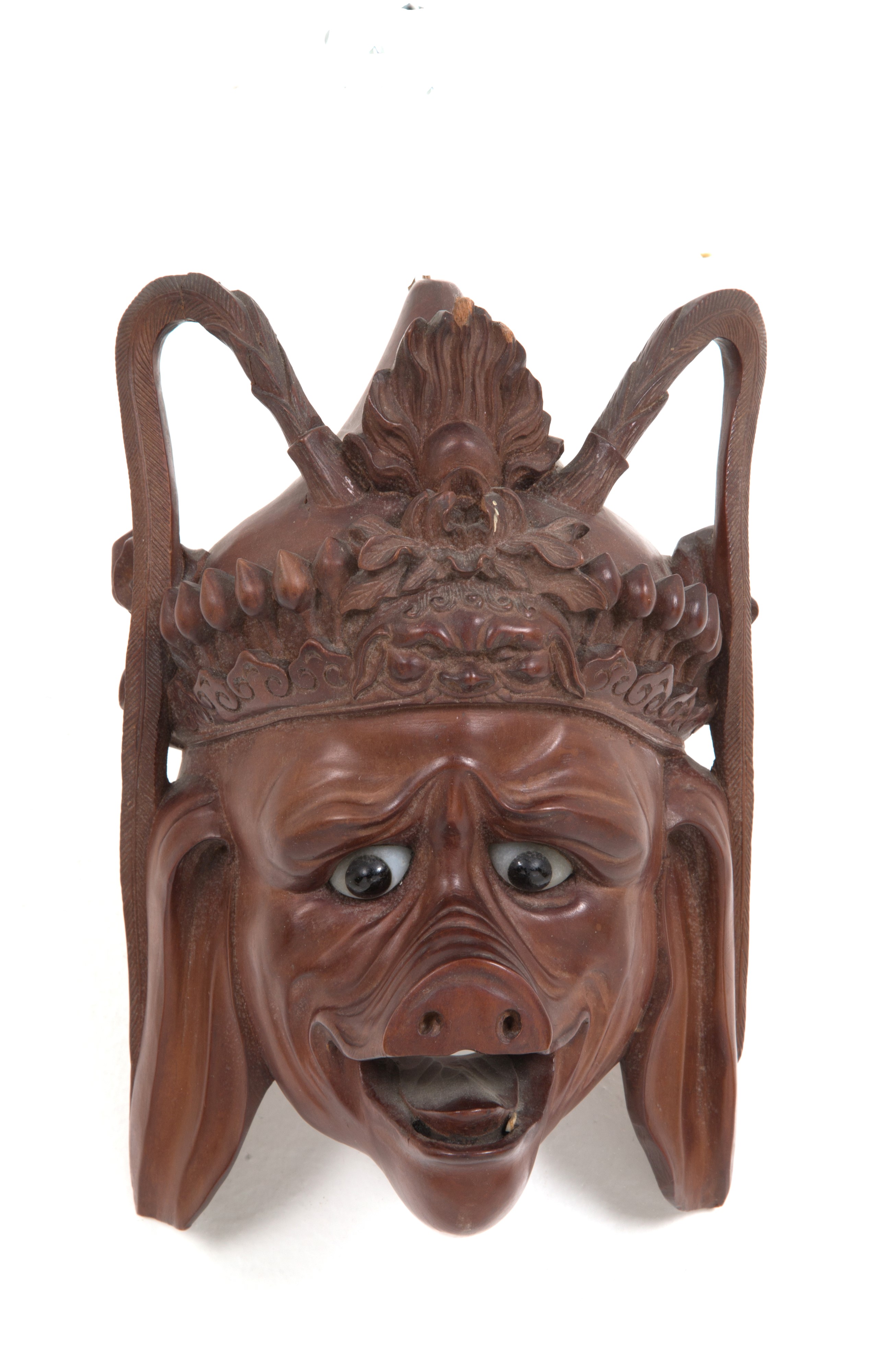 Maschera in legno "VOLTO GROTTESCO"