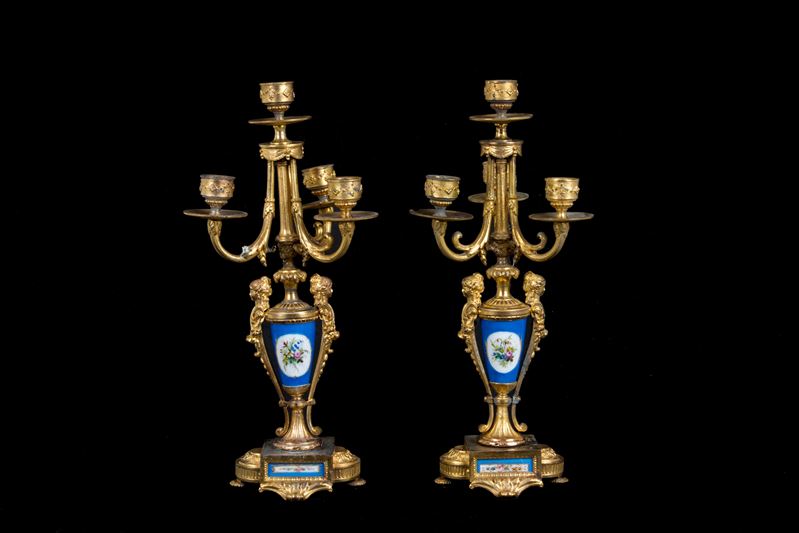 Coppia di candelabri