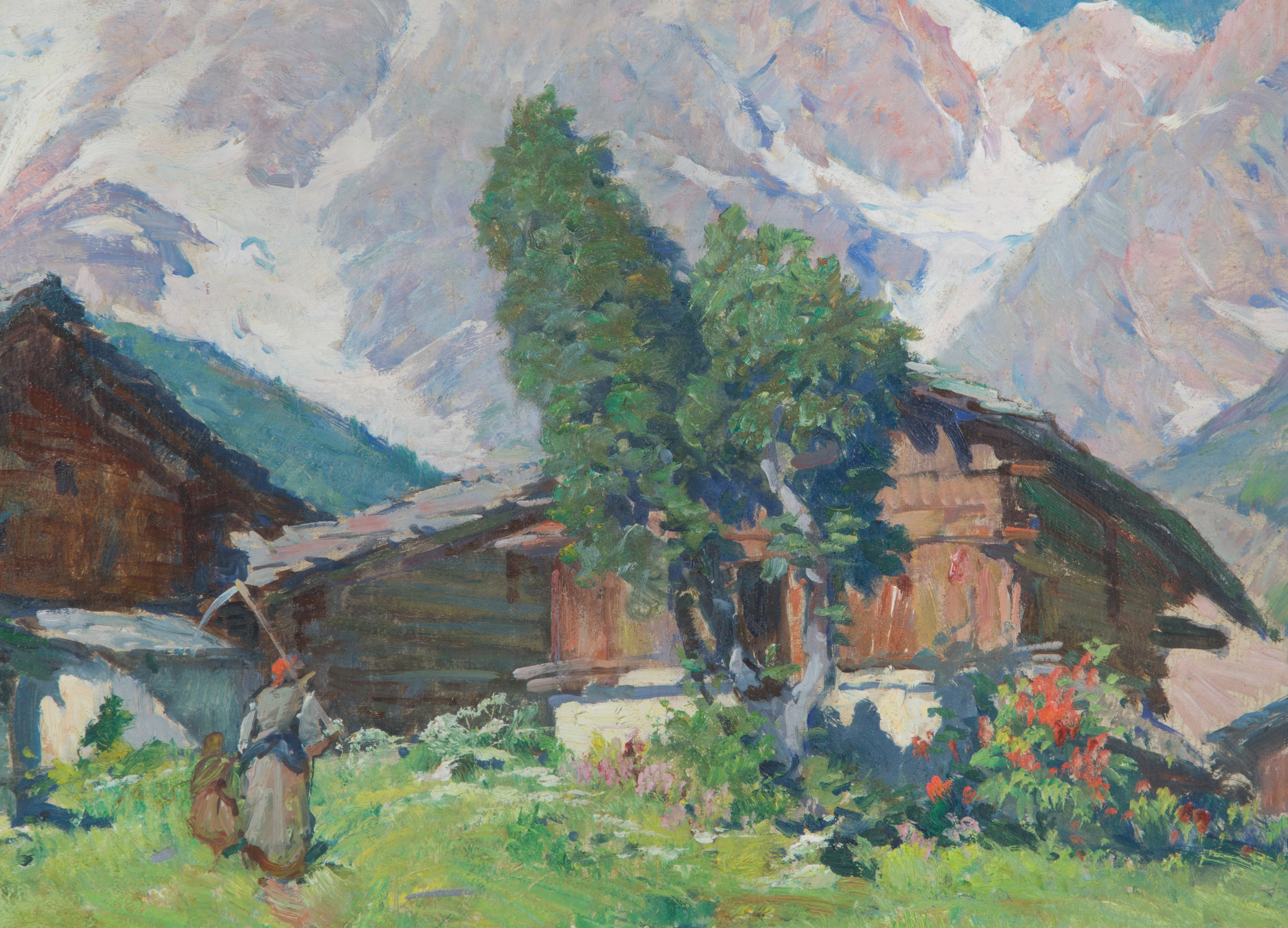 Mario Moretti Foggia - Dipinto "il Monte Rosa"