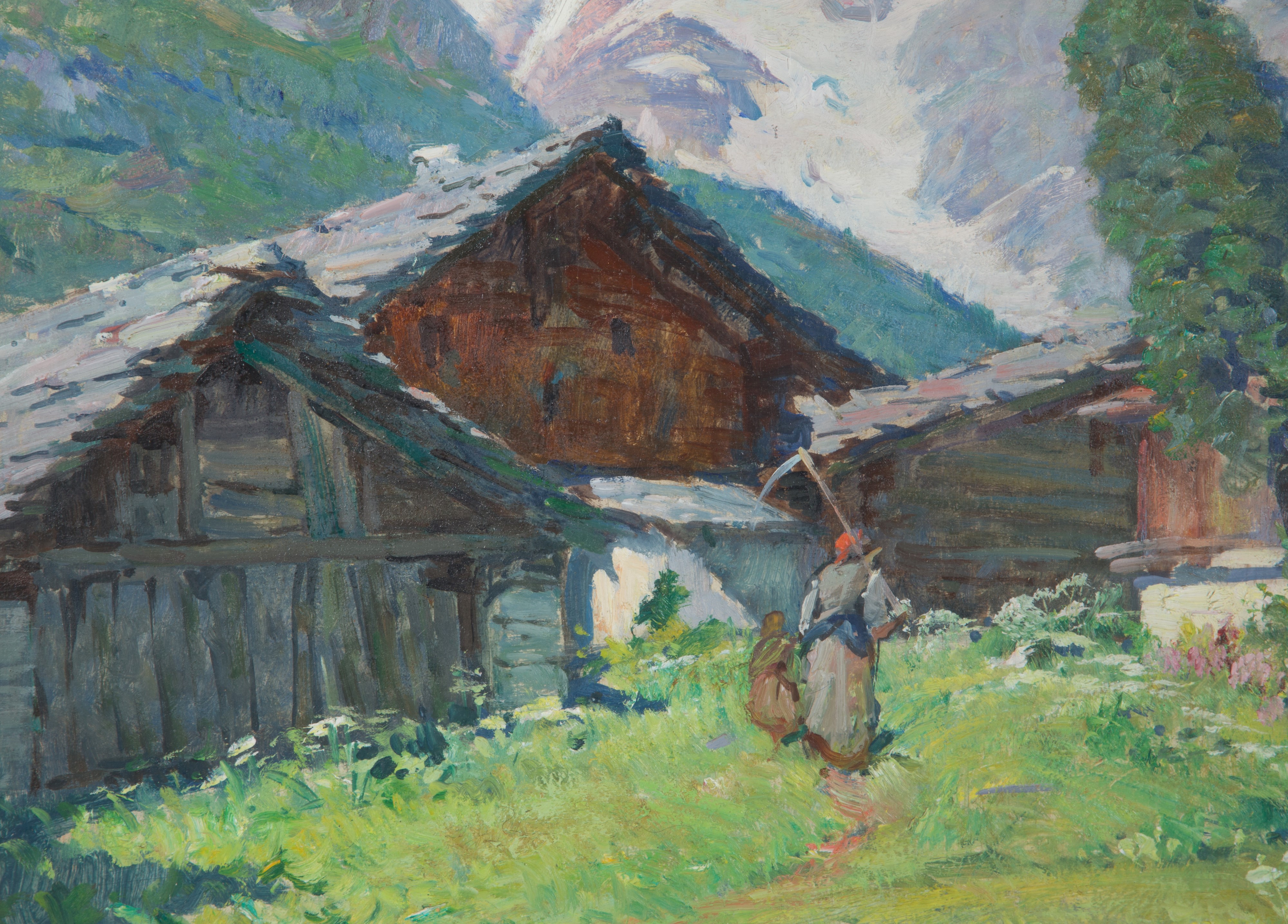 Mario Moretti Foggia - Dipinto "il Monte Rosa"