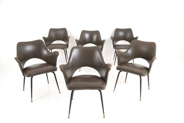 Six armchairs