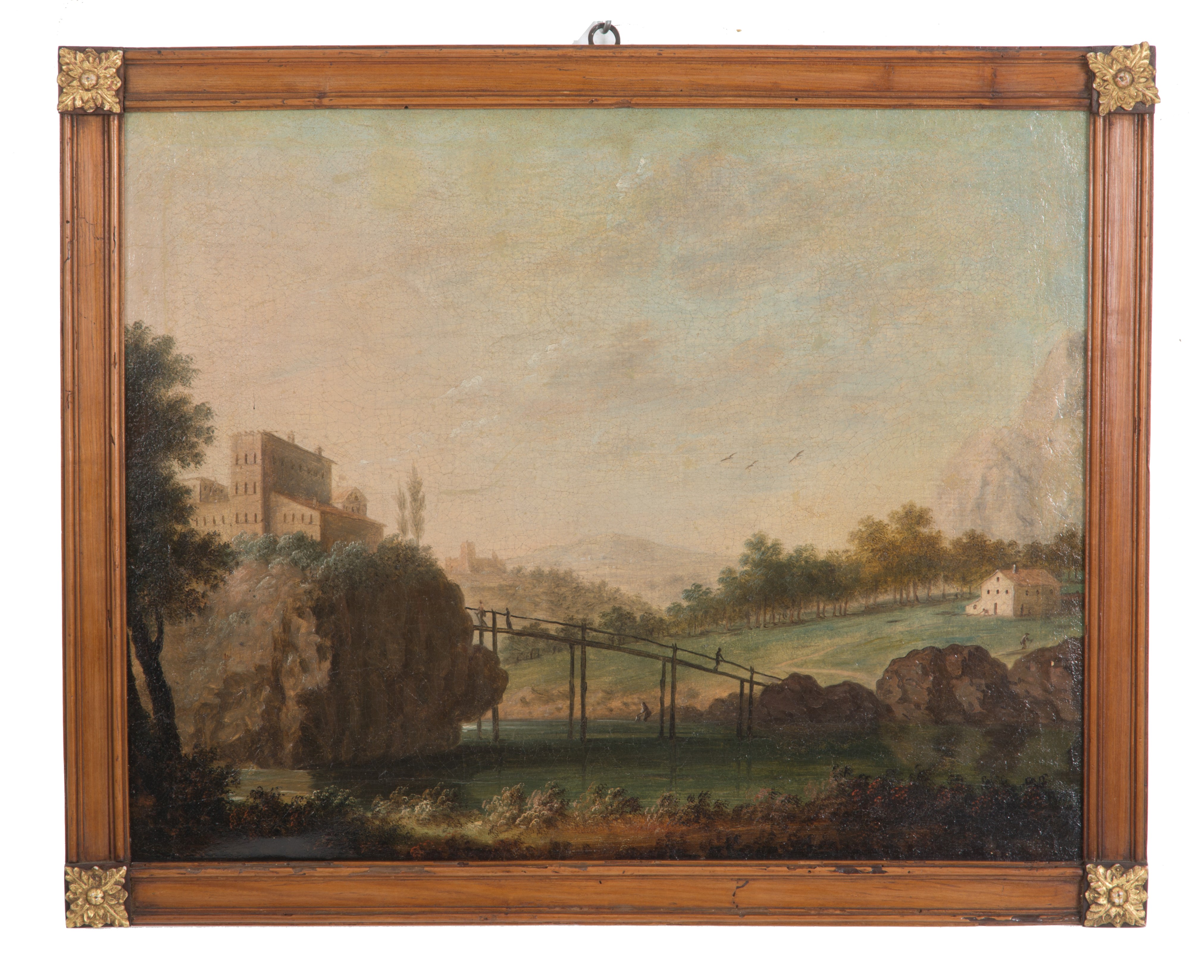 Quattro Dipinti "paesaggi con Figure"