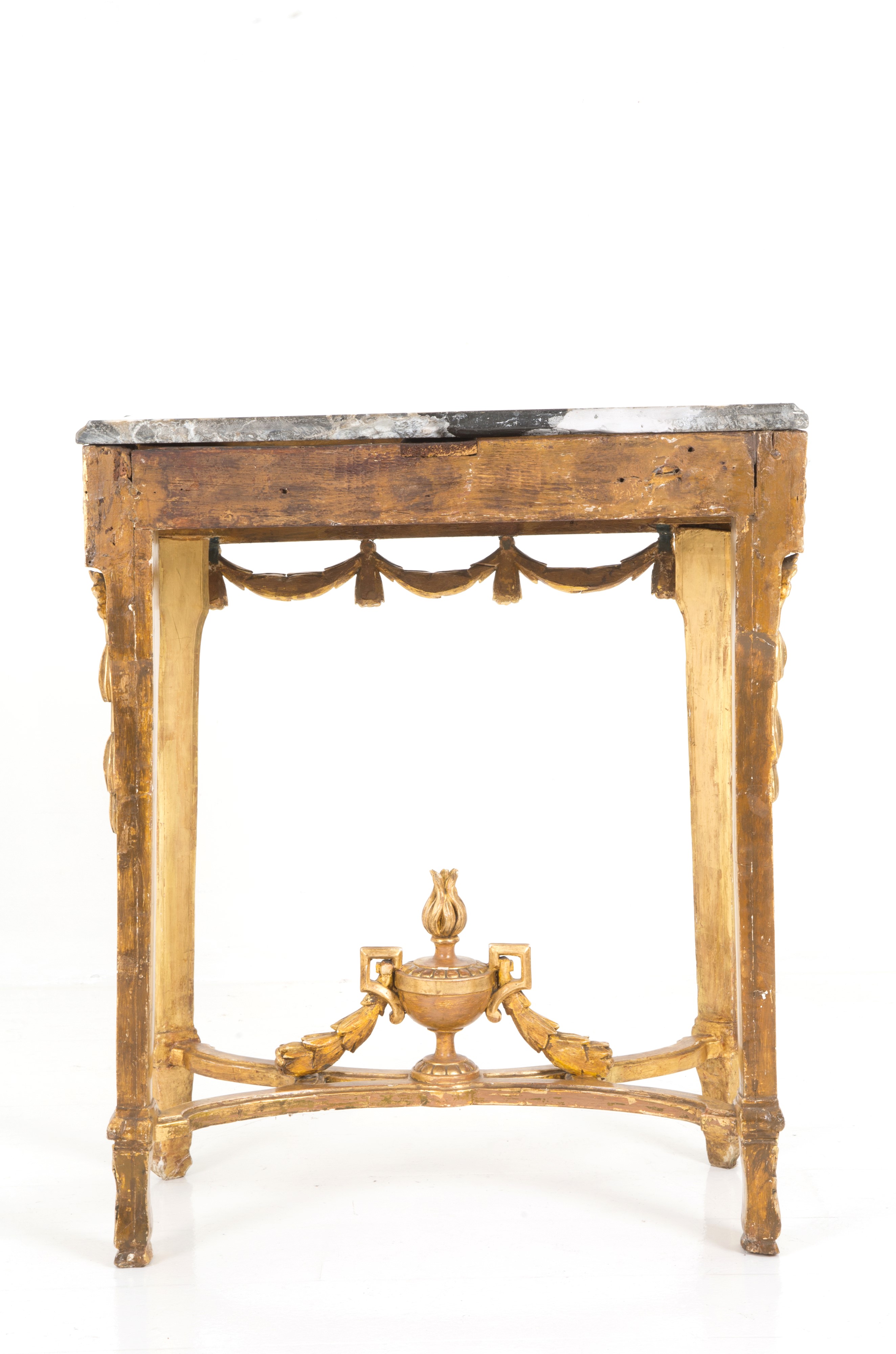 Consolle in Legno con Piano in Marmo