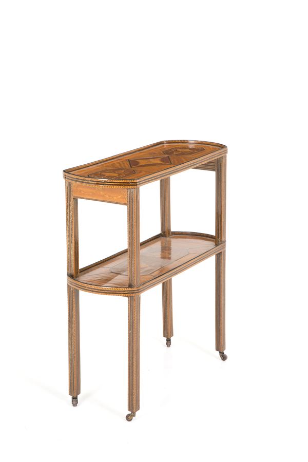 Etagere intarsiato