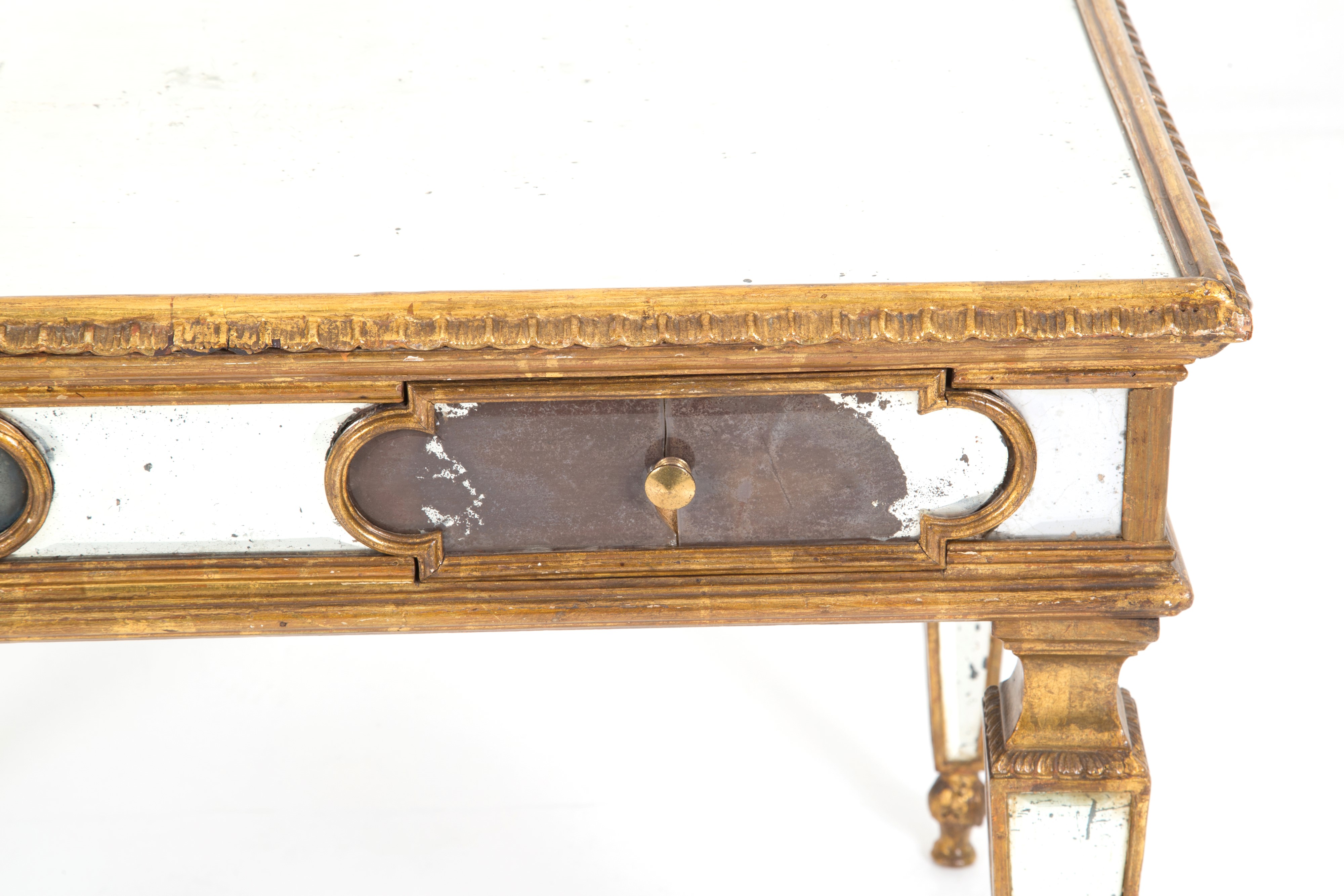 Tavolino in Legno con Specchi