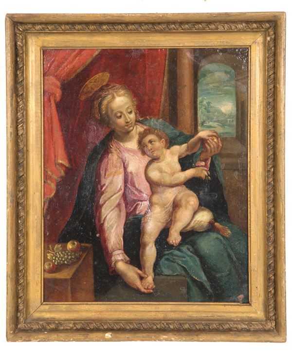 Dipinto "MADONNA CON BAMBINO"