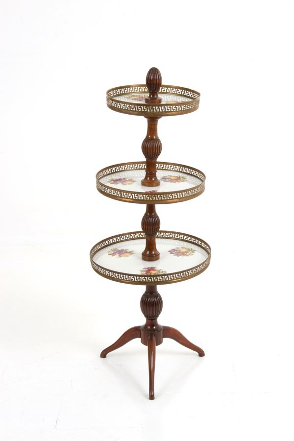 Wooden etagere