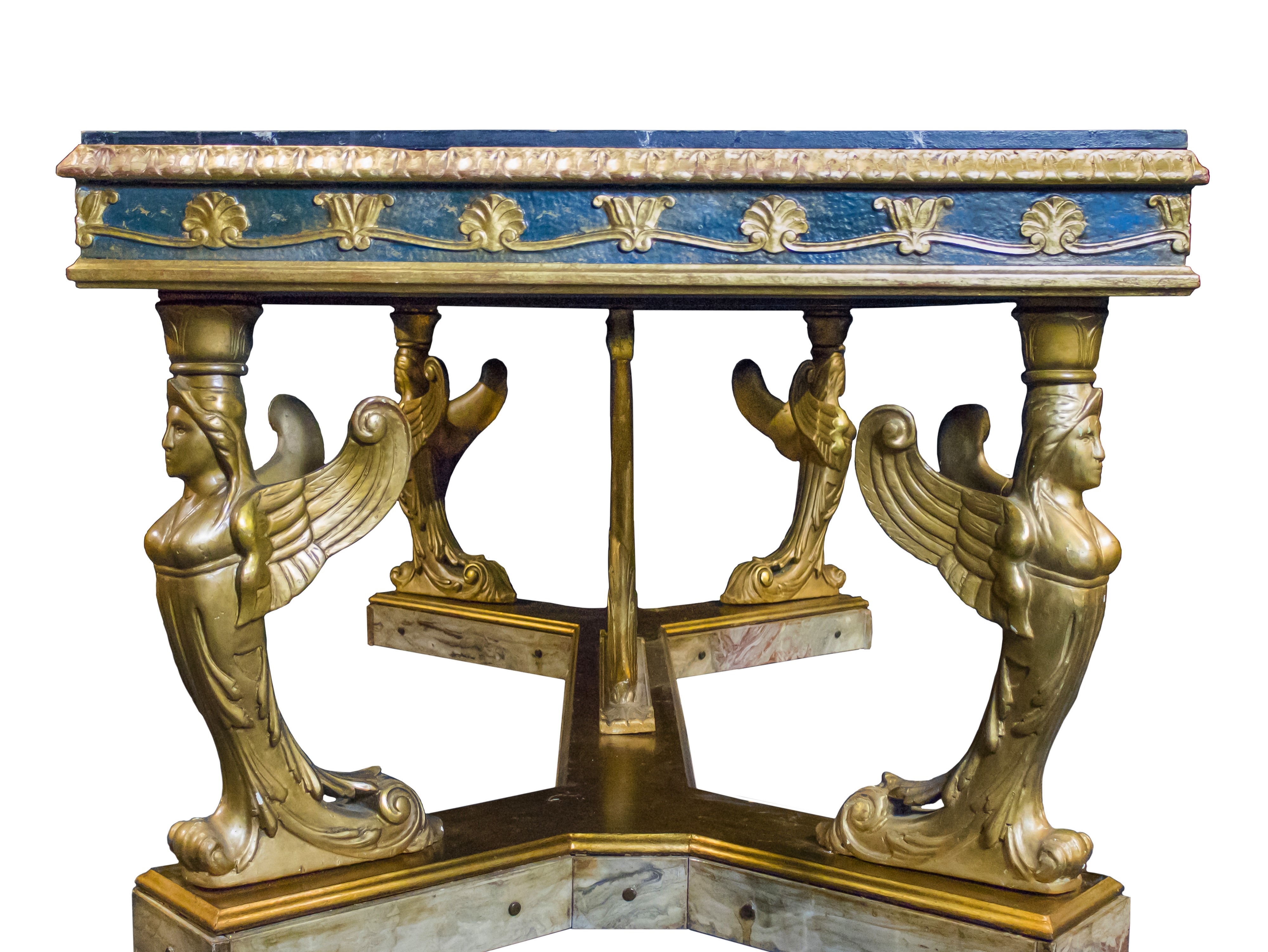 Tavolo in legno scolpito