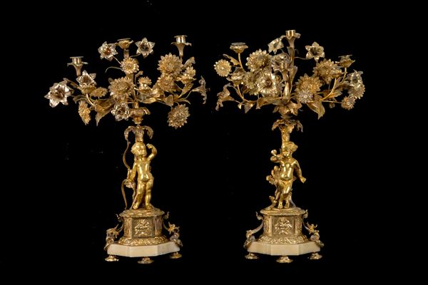 Coppia di candelabri