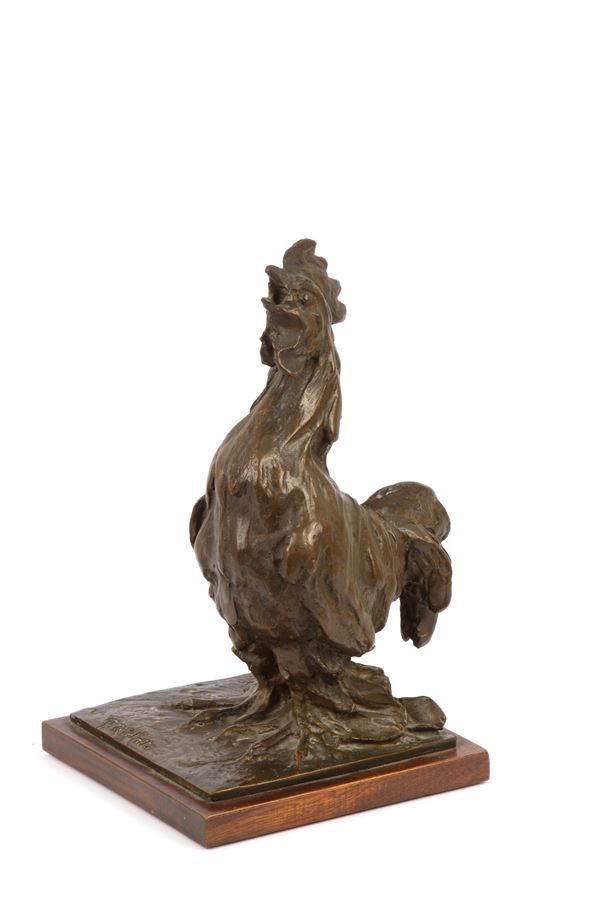 GUIDO RIGHETTI - Sculpture "ROOSTER"