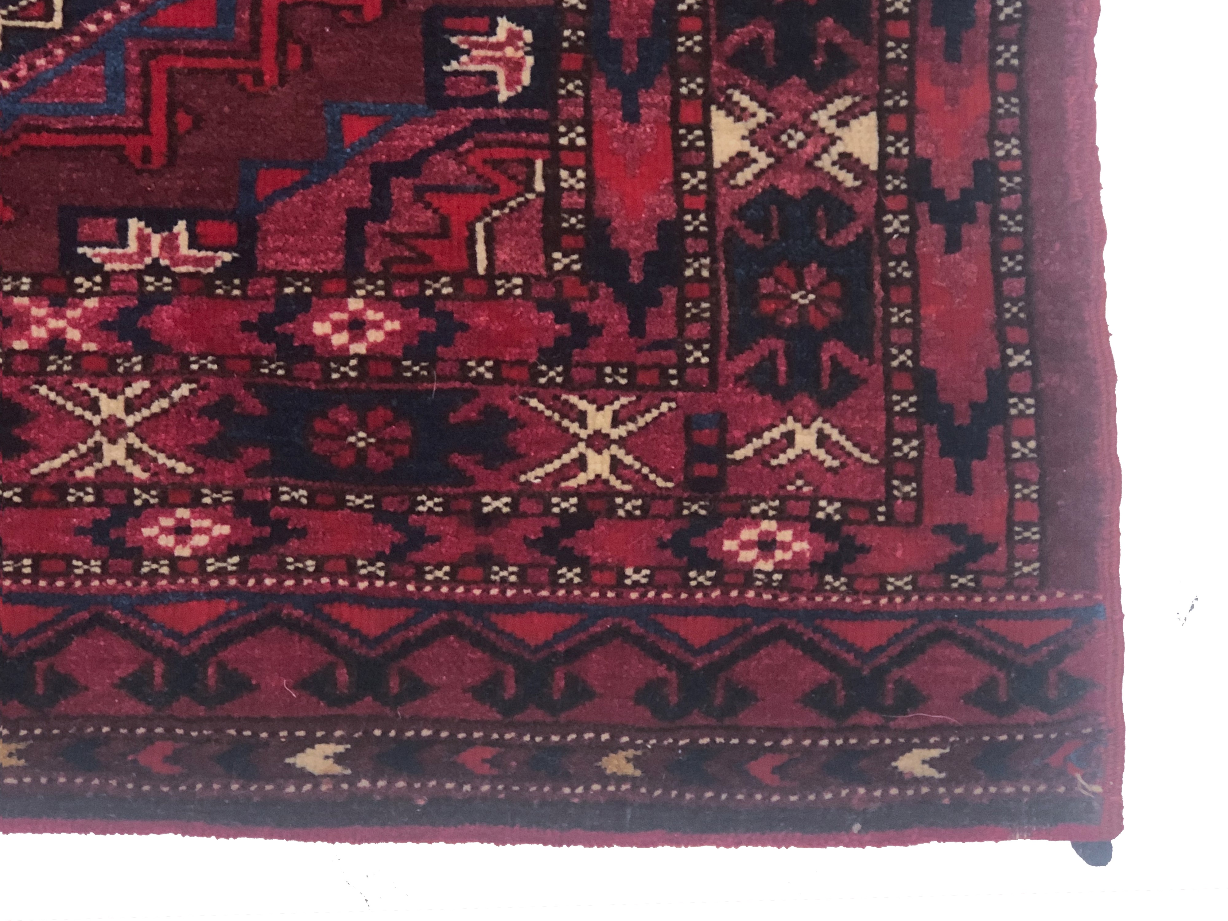 Tappeto Chuval in seta. Turkestan Occidentale