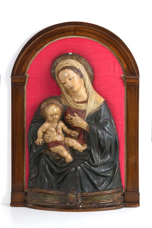 Scultura in cartapesta "MADONNA DEL LATTE"