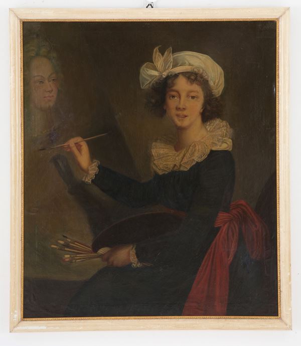 &#201;LISABETH LOUISE VIG&#201;E LE BRUN - Painting "SELF PORTRAIT"