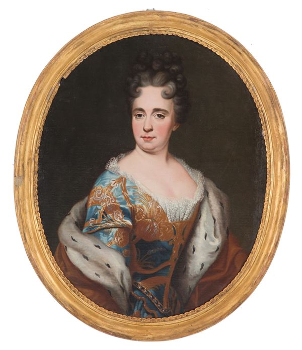 Oval painting "PORTRAIT OF A GENTLEWOMAN"