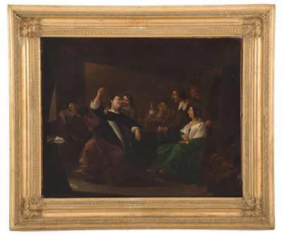 Dipinto "scena D'interno"