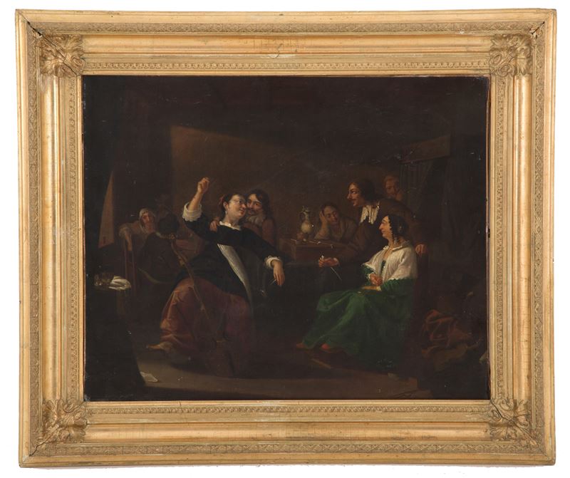 Dipinto "scena D'interno"