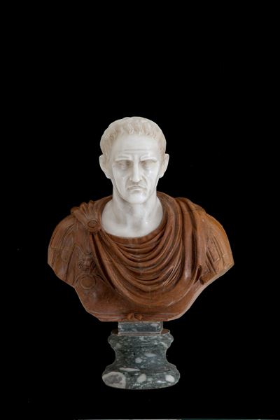 Scultura in Marmi Policromi "imperatore"