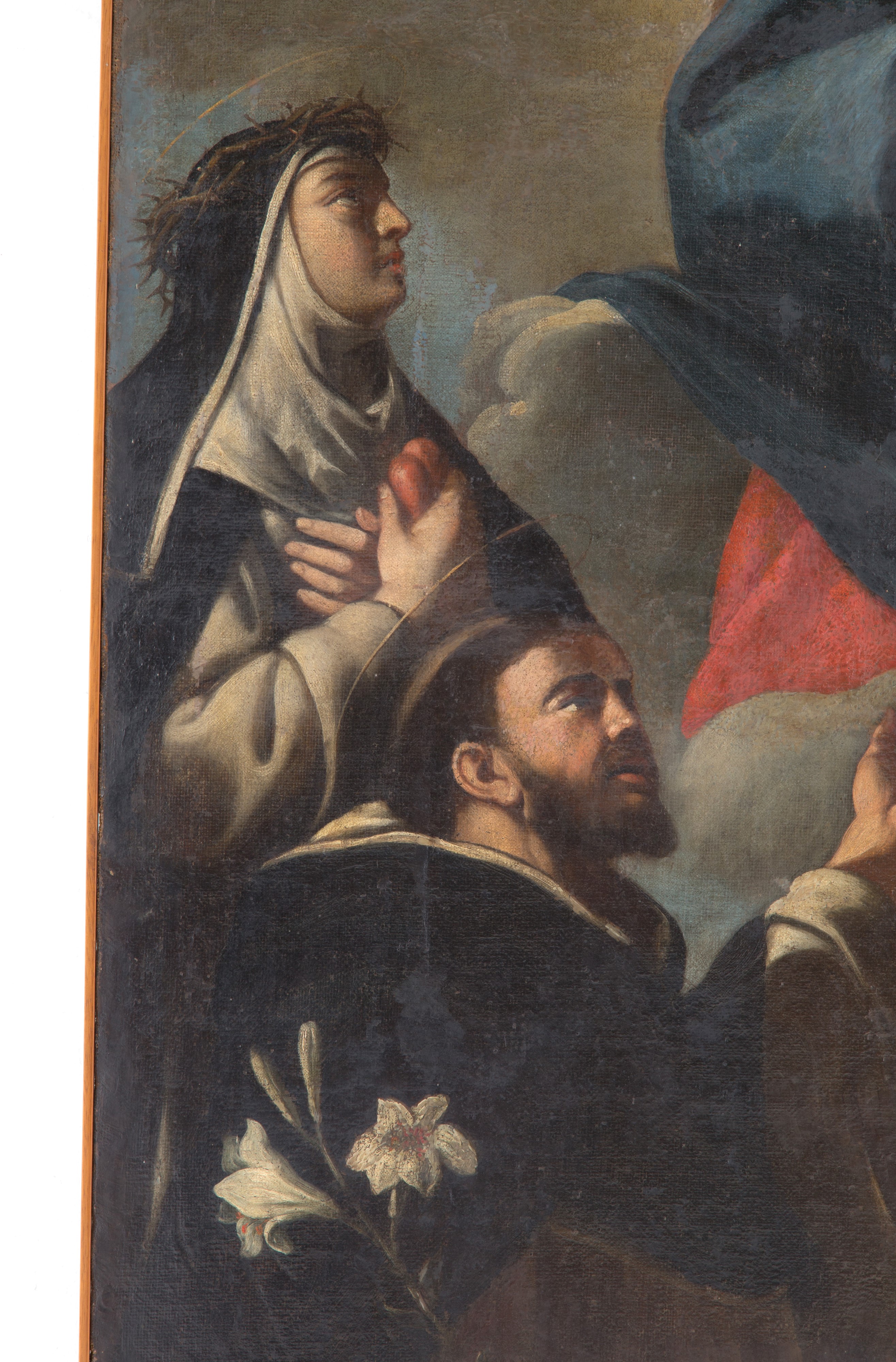 Dipinto "madonna del Rosario e Santi"