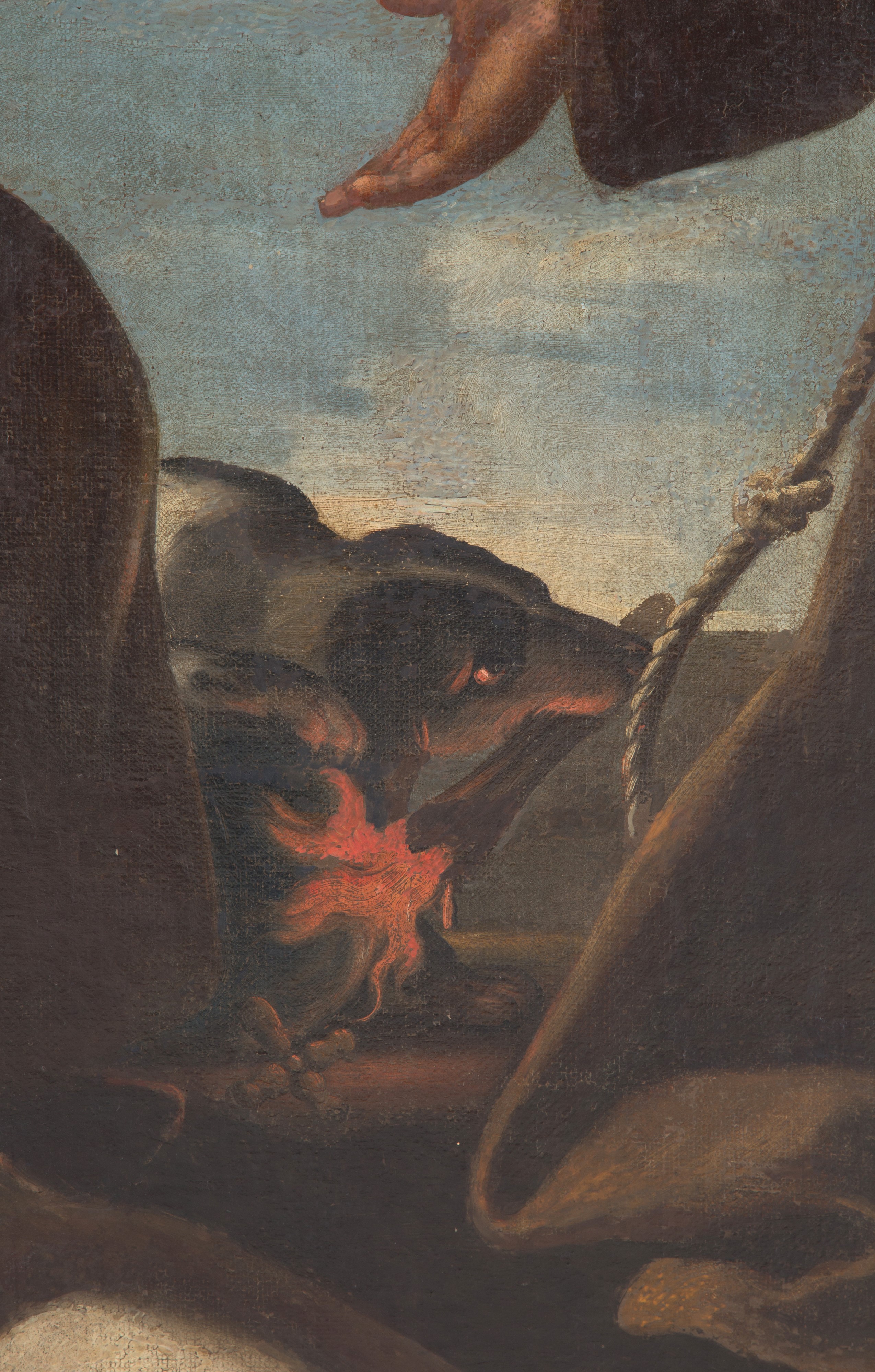 Dipinto "madonna del Rosario e Santi"