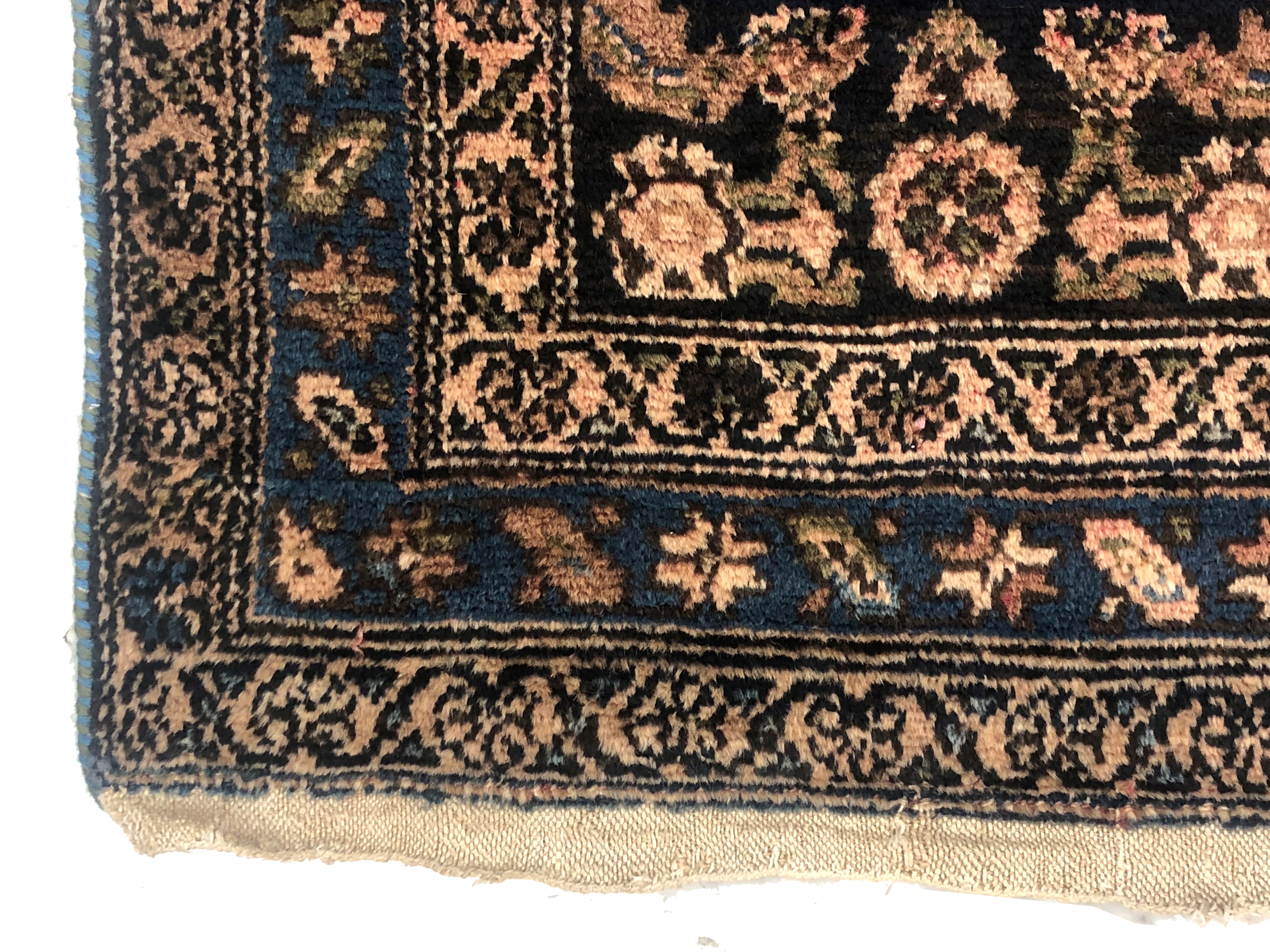 Tappeto Hamedan raffigurante “Mohammad Shah Qajar”, Persia, circa 1900