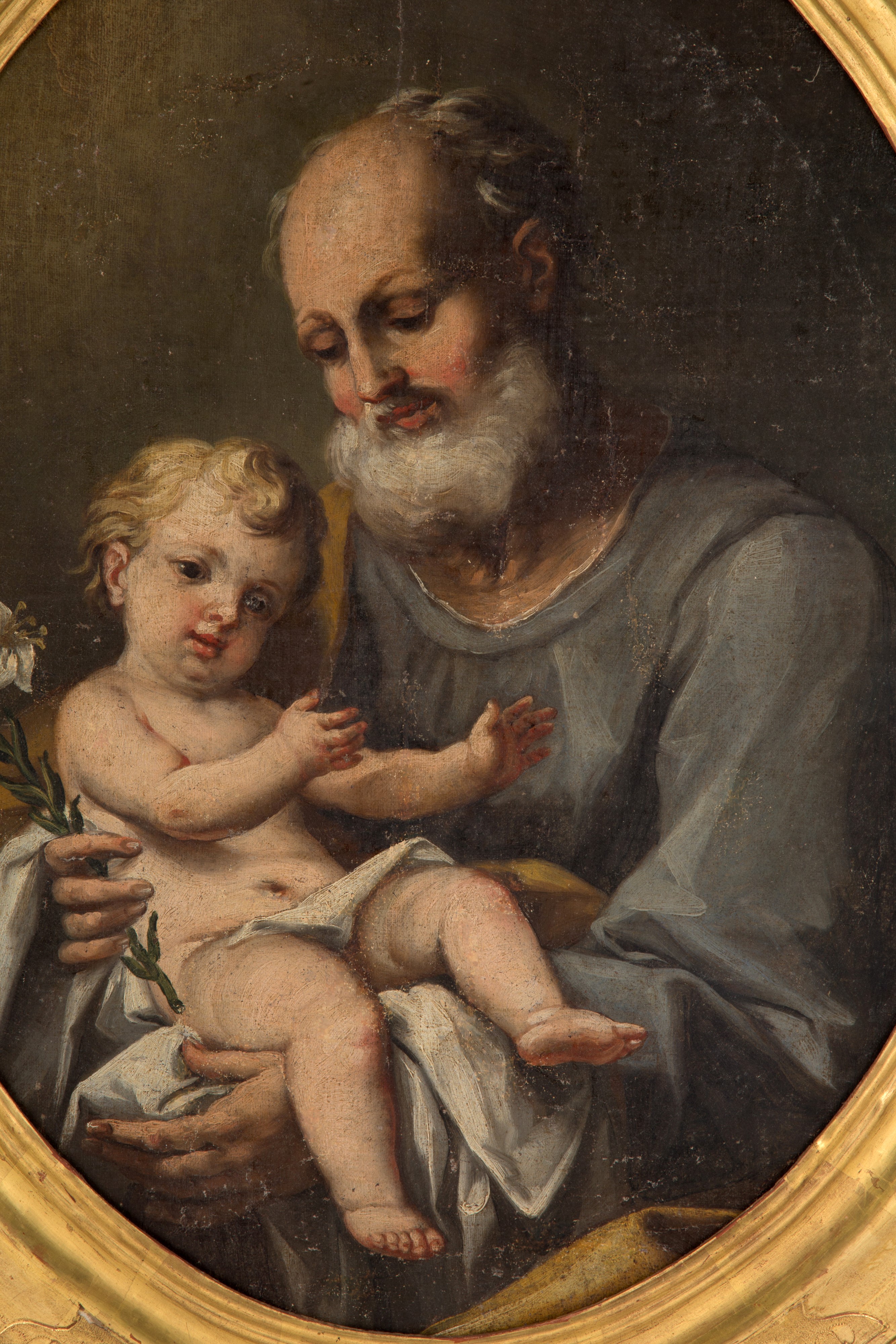 Dipinto "SAN GIUSEPPE CON GESU' BAMBINO"