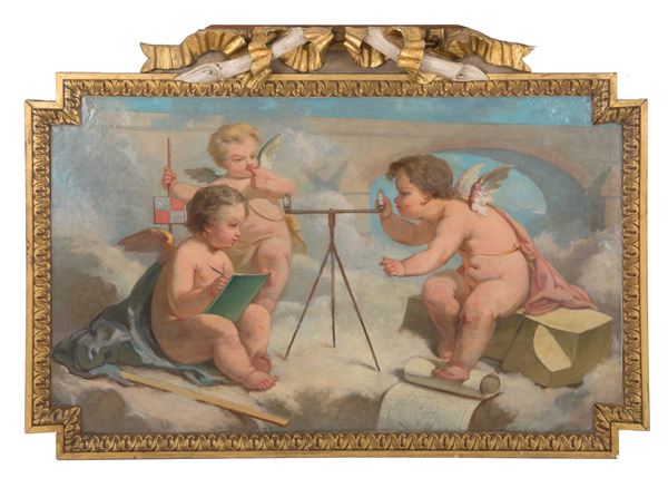 Dipinto "ALLEGORIE CON PUTTI"