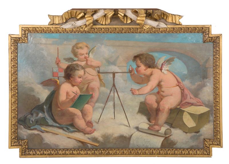 Dipinto "allegorie con Putti"