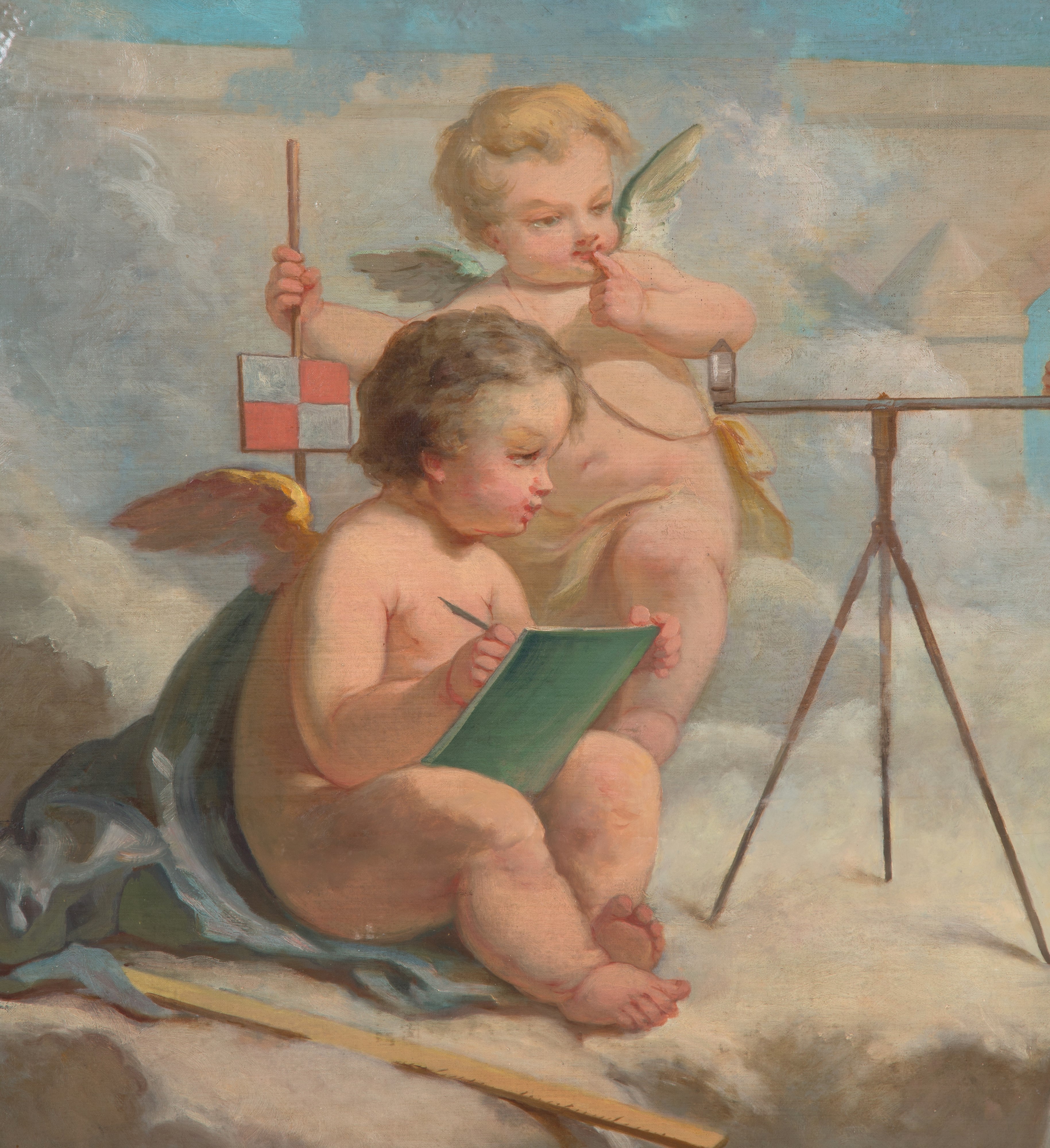 Dipinto "allegorie con Putti"