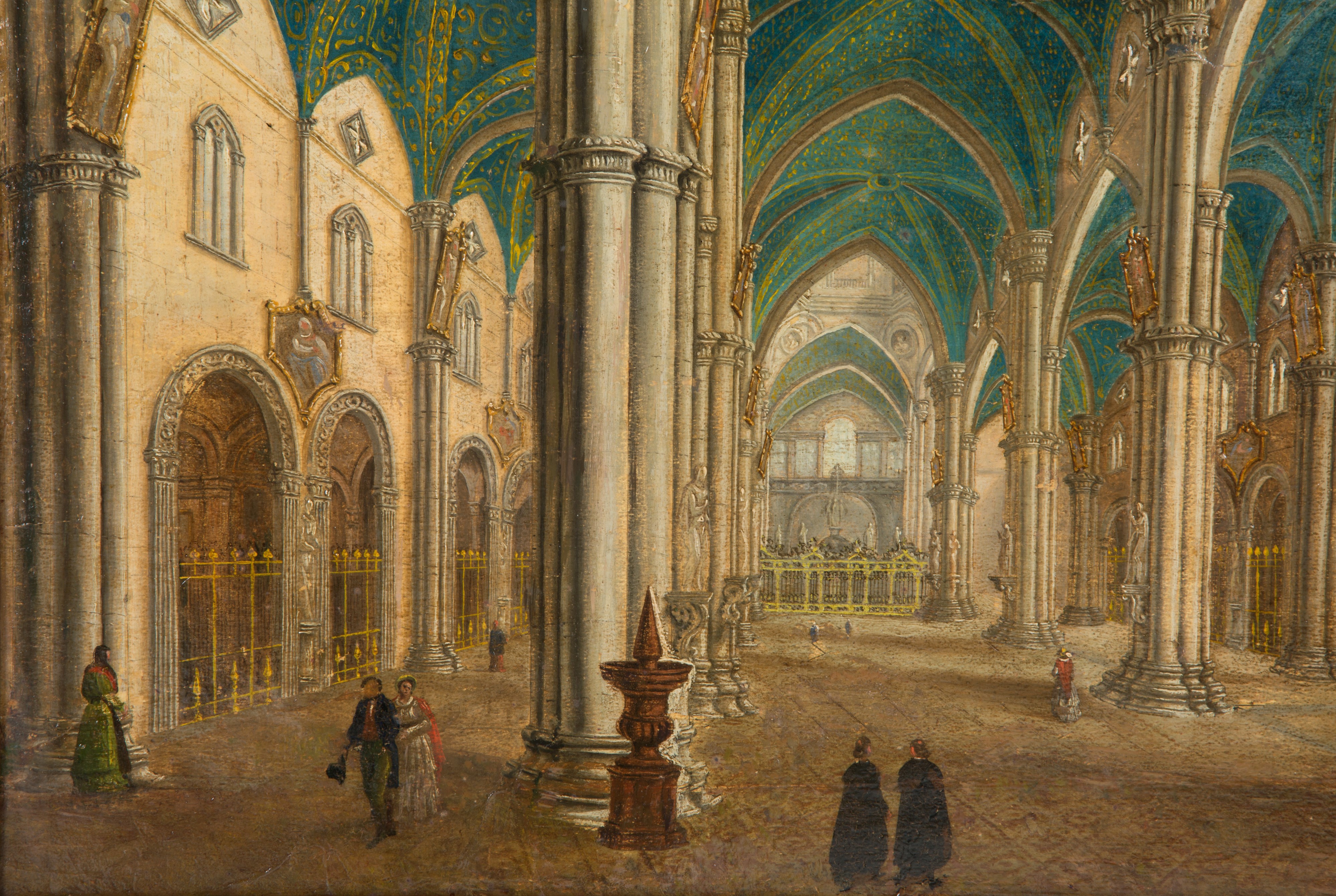 Dipinto "INTERNO DELLA CERTOSA DI PAVIA"