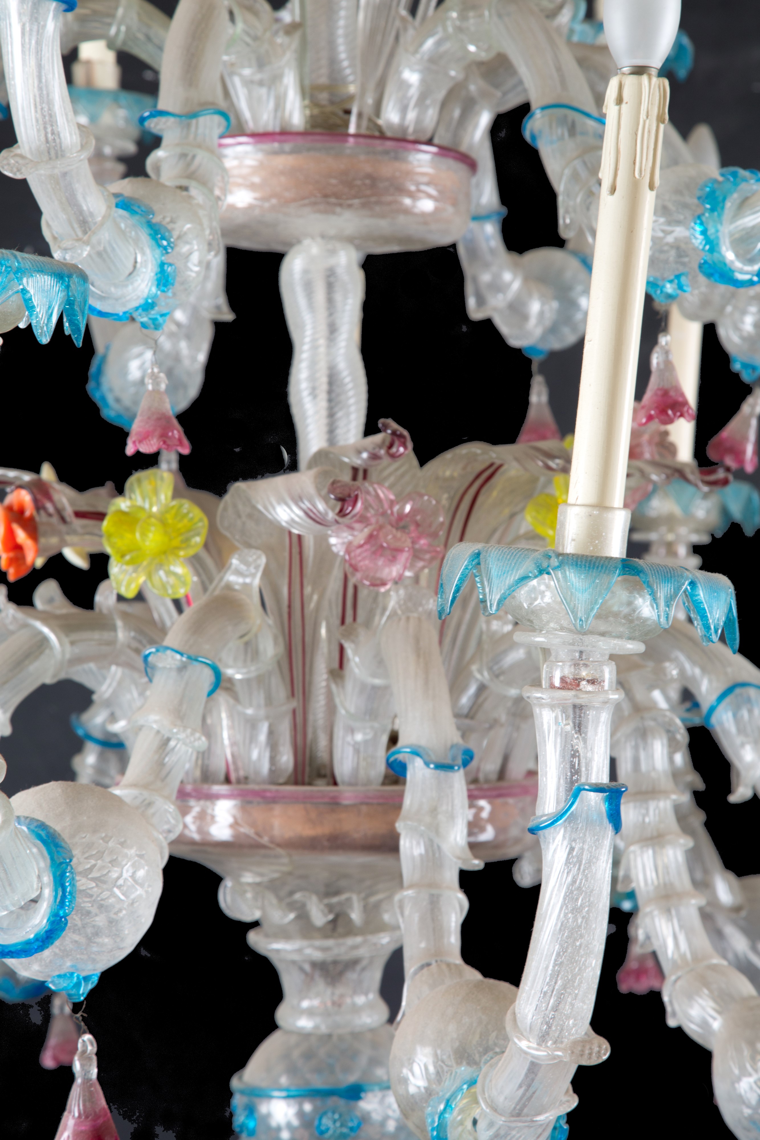 Lampadario in vetro di Murano