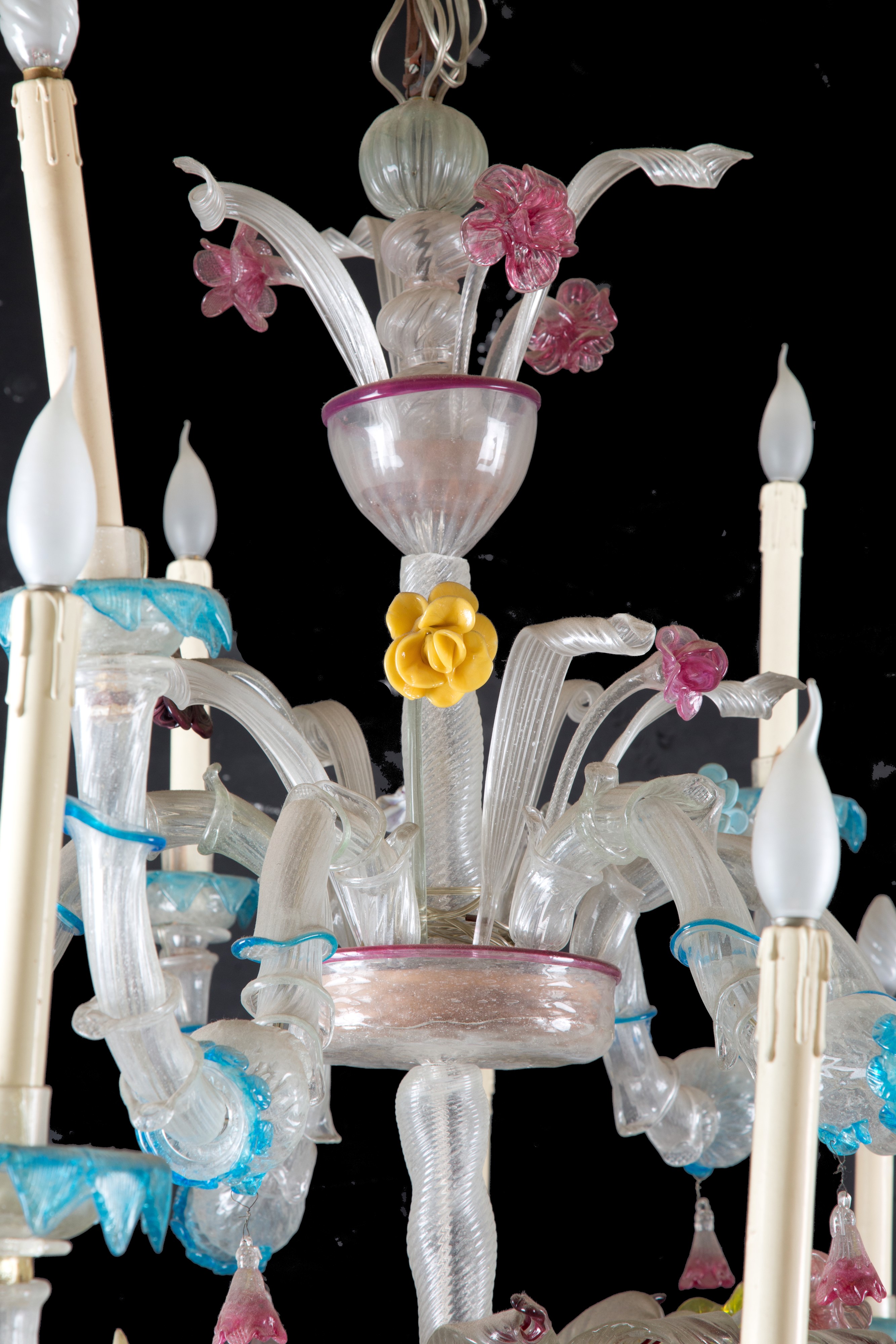 Lampadario in vetro di Murano