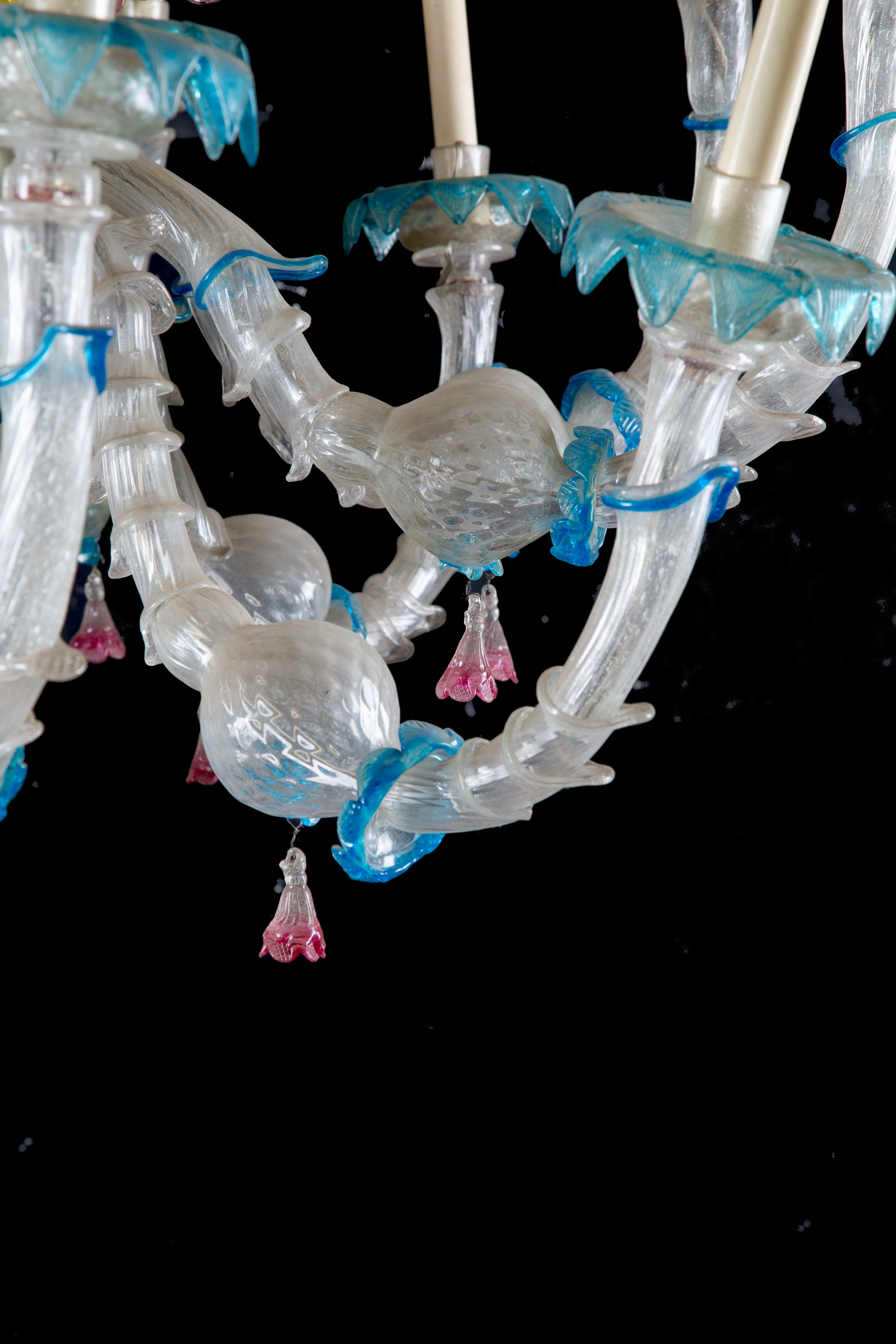 Lampadario in vetro di Murano