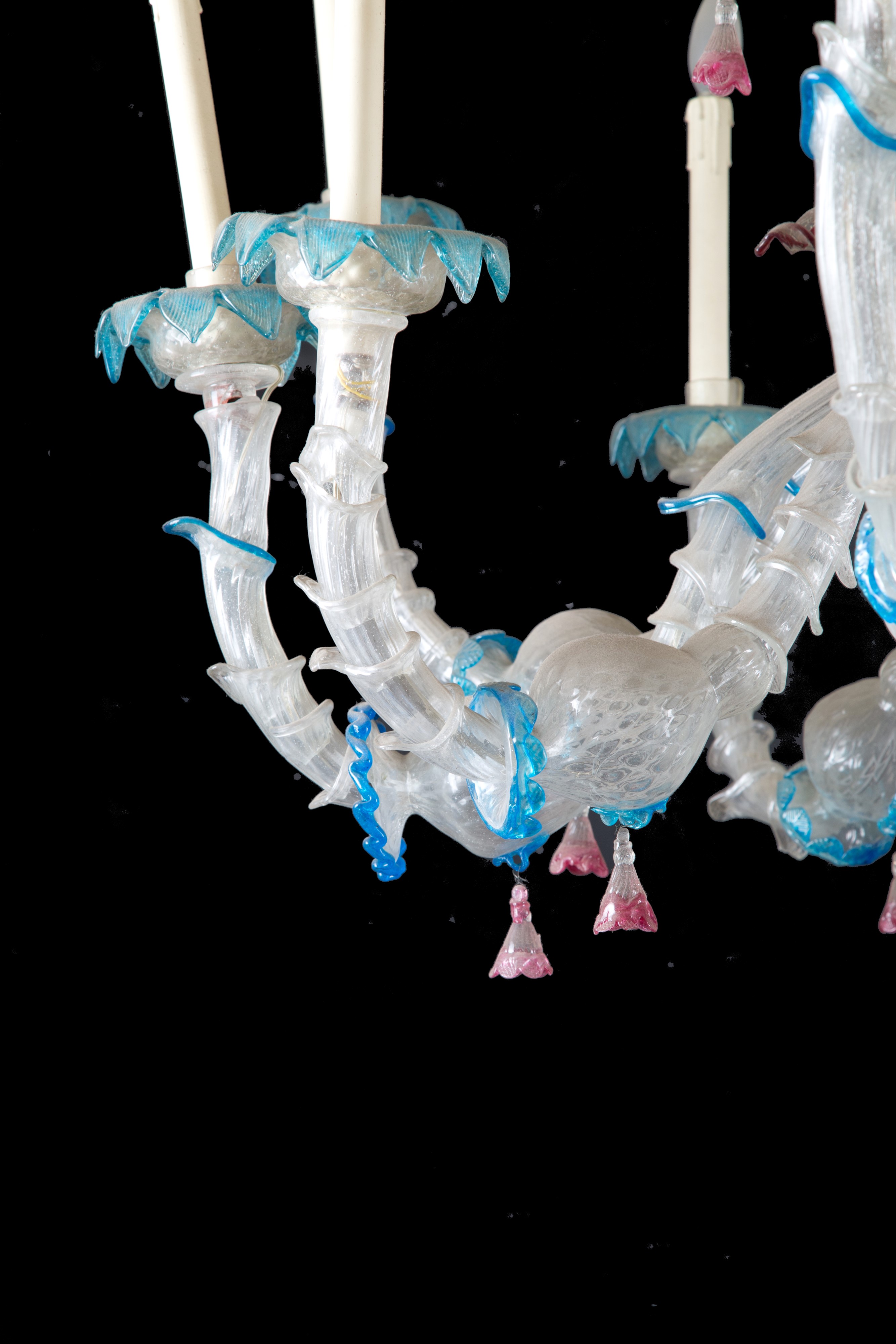 Lampadario in vetro di Murano